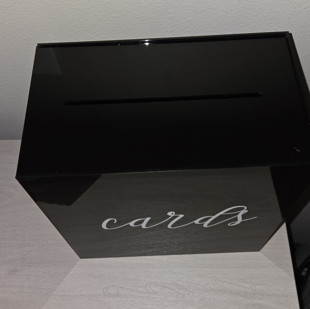 Black Card Holder Box - Picture 2 of 4